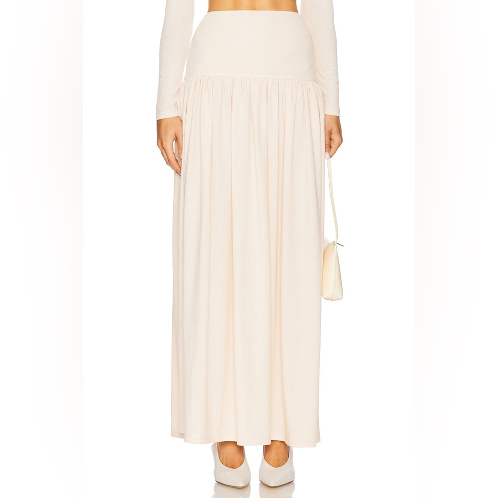 NWT Revolve Cleo Maxi Knit Skirt in Ecru